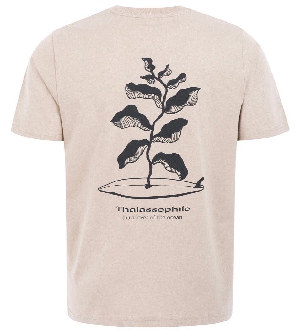 the salty circle thalassophile t-shirt  in sand