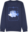 Ivory Crewneck Sweatshirt Organic Cotton More Plastic Than Fish