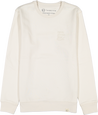Ivory Crewneck Sweatshirt Organic Cotton More Plastic Than Fish