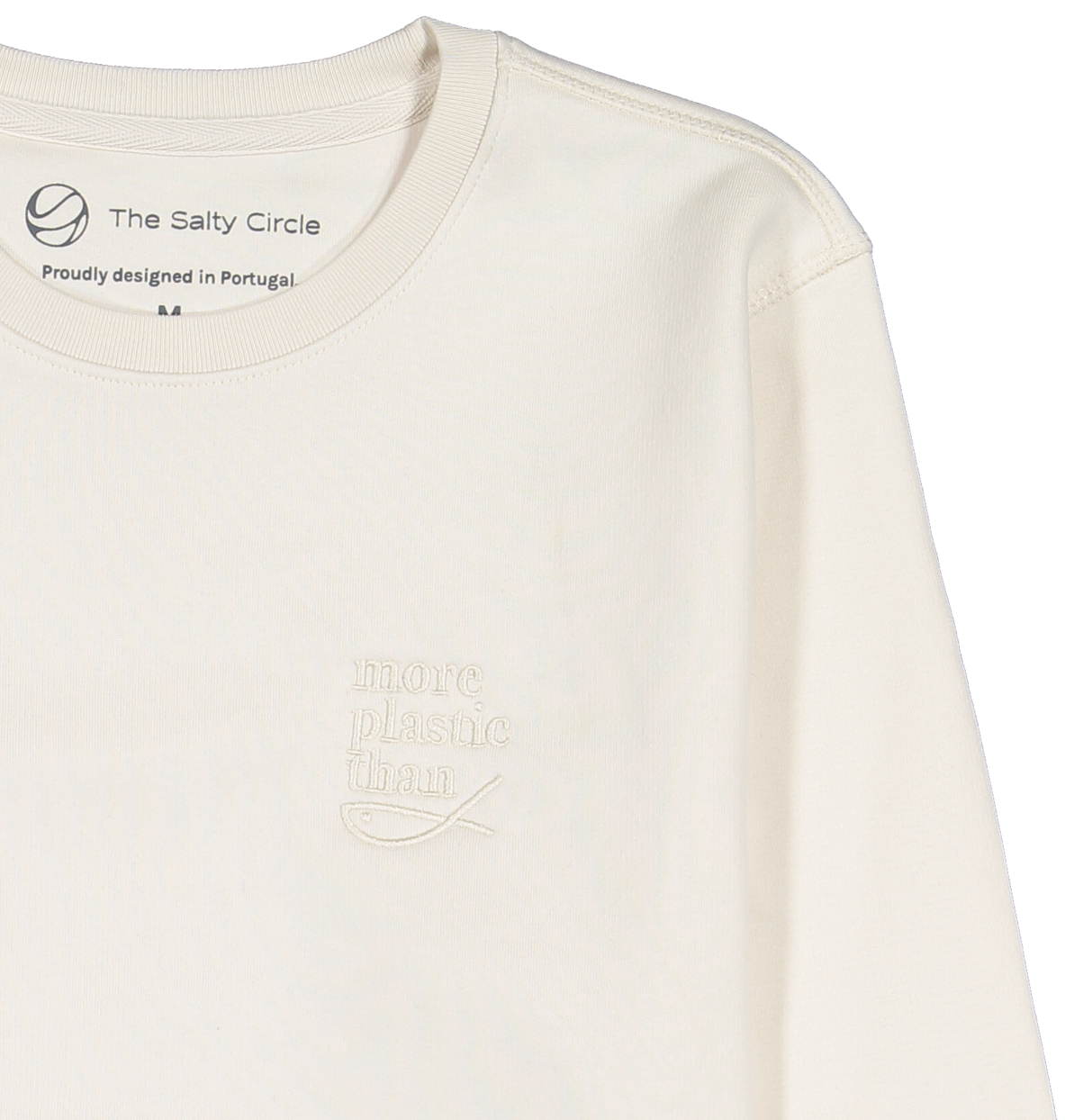 Ivory Crewneck Sweatshirt Organic Cotton