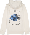 Ivory Hoodie with fish Organic Cotton