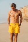 The Salty Circle Golden Hour Yellow Recycled Men Swim Shorts